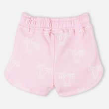 Load image into Gallery viewer, Pink Tropical Printed Elasticated Waist Shorts
