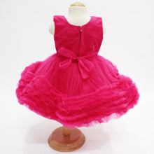 Load image into Gallery viewer, Pink Heart Embellished Party Dress
