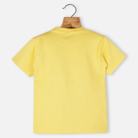 Yellow Walrus Theme Half Sleeves T-Shirt