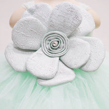 Load image into Gallery viewer, Mint Flower Embellished Party Dress
