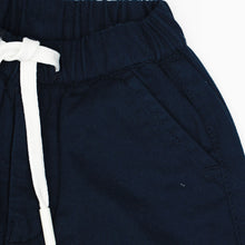 Load image into Gallery viewer, Navy Blue Elasticated Waist Shorts
