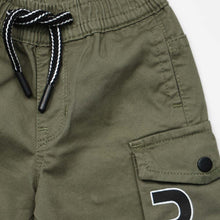 Load image into Gallery viewer, Black &amp; Green Cargo Shorts
