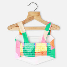 Load image into Gallery viewer, Colorful Abstract Printed Sleeveless Crop Top
