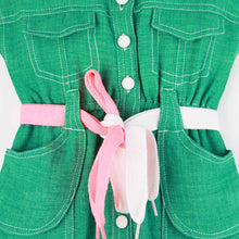 Load image into Gallery viewer, Green Collar Neck Dress
