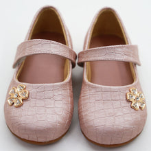 Load image into Gallery viewer, Mauve Embellished Velcro Closure Ballerina
