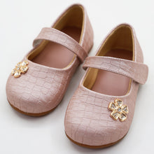 Load image into Gallery viewer, Mauve Embellished Velcro Closure Ballerina
