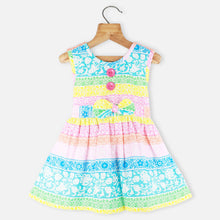 Load image into Gallery viewer, Colorful Cross Back Cotton Dress
