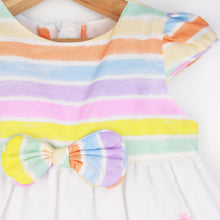Load image into Gallery viewer, White Striped Cotton Dress
