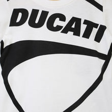 Load image into Gallery viewer, White Printed Half Sleeves Round Neck T-Shirt
