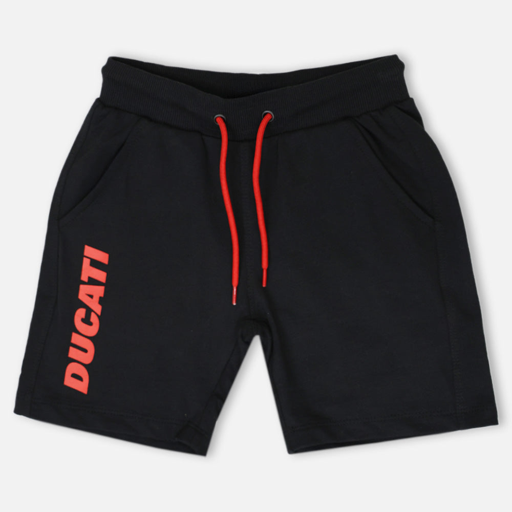 Black Elasticated Waistband Shorts