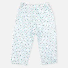 Load image into Gallery viewer, Blue Polka Dots Full Sleeves Night Suit

