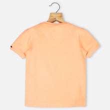 Load image into Gallery viewer, Yellow &amp; Orange Cartoon Printed Half Sleeves T-Shirt
