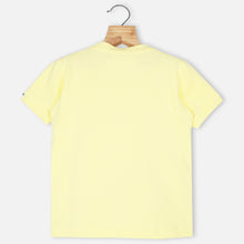 Load image into Gallery viewer, Yellow &amp; Orange Cartoon Printed Half Sleeves T-Shirt
