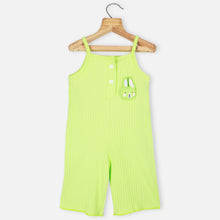 Load image into Gallery viewer, Green &amp; Pink Striped Sleeveless Jumpsuit
