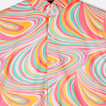 Load image into Gallery viewer, Neon Abstarct Printed Half Sleeves Shirt

