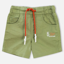 Load image into Gallery viewer, Green Elasticated Waist Casual Shorts
