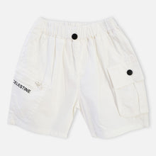 Load image into Gallery viewer, Elasticated Waist Cargo Shorts- Brown, Black &amp; White
