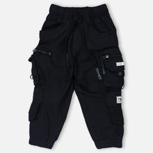 Load image into Gallery viewer, Black Cargo Joggers Pant
