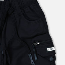 Load image into Gallery viewer, Black Cargo Joggers Pant
