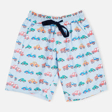 Load image into Gallery viewer, Blue Vehicle Theme Shirt With Shorts Co-Ord Set
