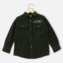 Load image into Gallery viewer, Blue &amp; Green Full Sleeves Corduroy Shirt
