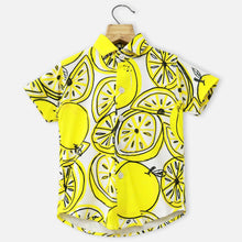 Load image into Gallery viewer, Yellow Lemon Theme Half Sleeves Shirt
