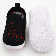 Load image into Gallery viewer, Black Mesh Slip-On Sneakers With Chu Chu Music Sound
