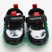 Load image into Gallery viewer, Green Velcro Closure Sneakers With LED Light-Up
