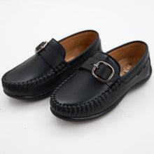 Load image into Gallery viewer, Blue &amp; Black Slip On Loafers
