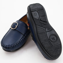 Load image into Gallery viewer, Blue &amp; Black Slip On Loafers
