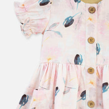 Load image into Gallery viewer, Pink Tropical Cotton Linen Dress

