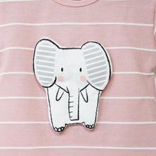 Load image into Gallery viewer, Pink Striped T-Shirt With Shorts Set
