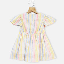 Load image into Gallery viewer, Yellow Striped Cotton Linen Dress
