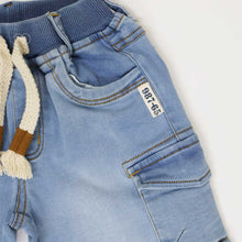 Load image into Gallery viewer, Blue Denim Elasticated Waistband Shorts
