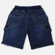 Load image into Gallery viewer, Blue Denim Elasticated Waistband Shorts
