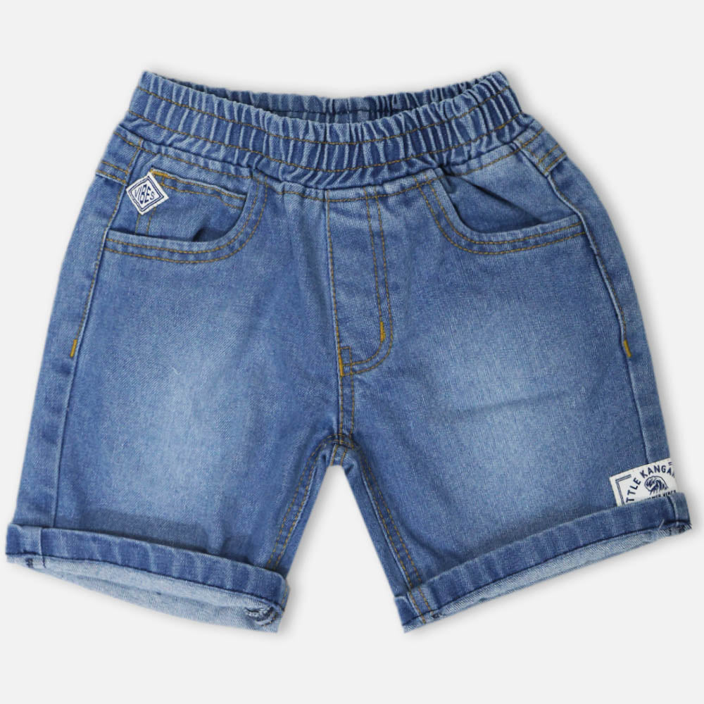 Denim Elasticated Waistband Shorts