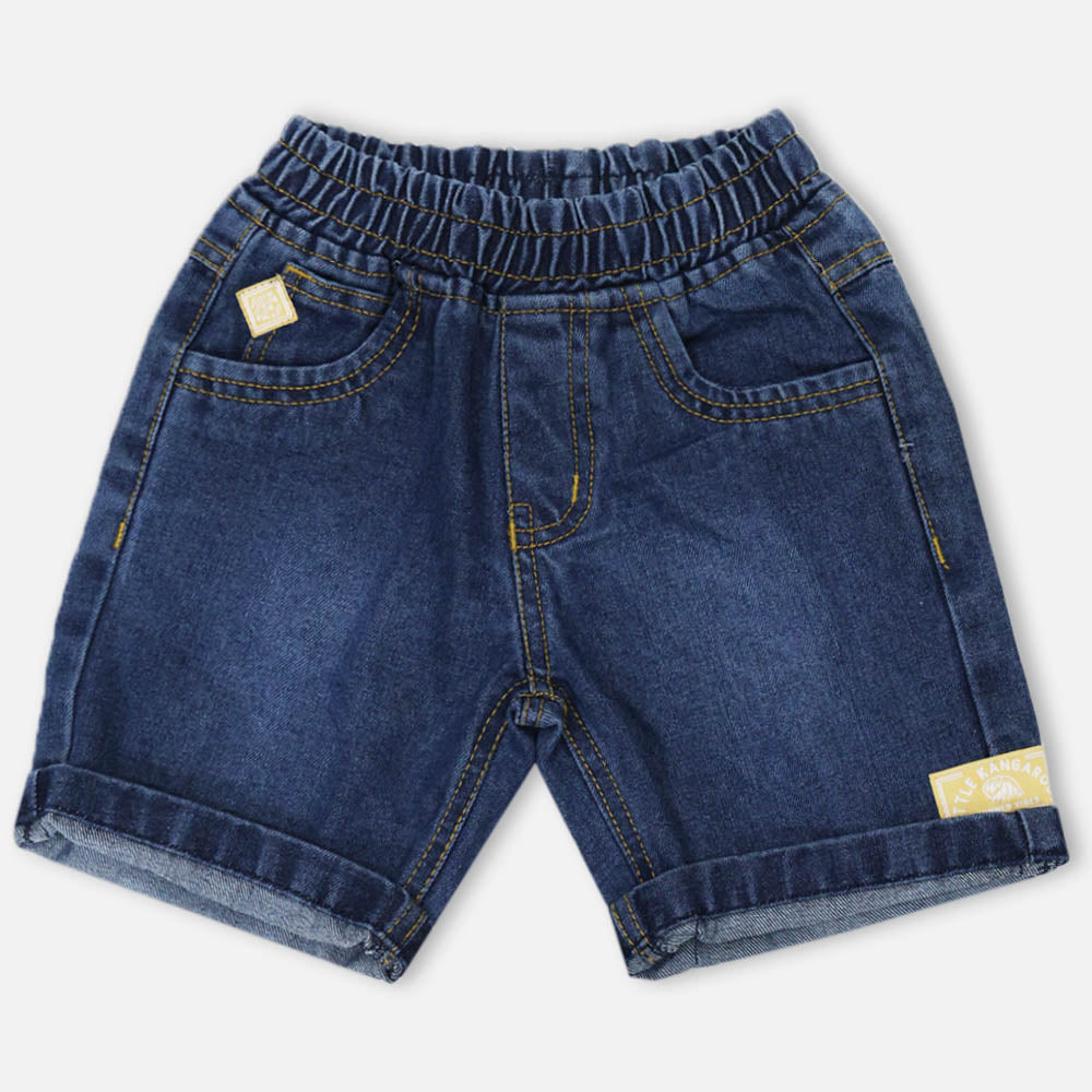 Denim Elasticated Waistband Shorts