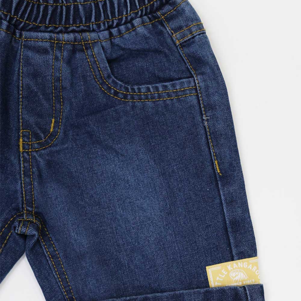 Denim Elasticated Waistband Shorts
