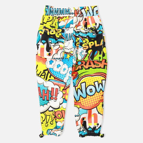 Yellow Text Bubble Printed Joggers