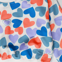 Load image into Gallery viewer, Colorful Heart Printed Full Sleeves Top
