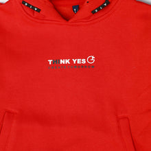 Load image into Gallery viewer, Red Full Sleeves Hooded Sweatshirt
