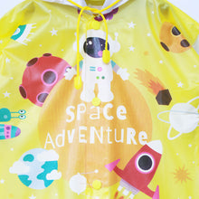 Load image into Gallery viewer, Space Theme Hooded Raincoat
