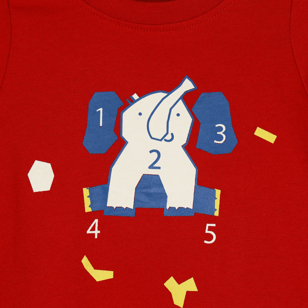 Red Elephant Theme Full Sleeves T-Shirt-Pack Of 3