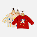Red Elephant Theme Full Sleeves T-Shirt-Pack Of 3