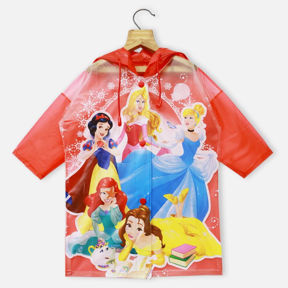 Disney Princess Theme Hooded Raincoat
