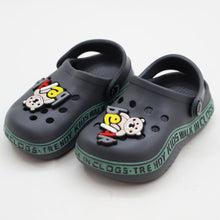 Load image into Gallery viewer, Clogs With Bear Charms- Light &amp; Dark Grey
