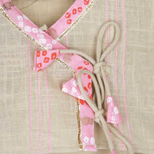 Load image into Gallery viewer, Pink Cotton Angrakha Choli With Bandhani Ghagra Jamna Set
