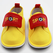 Load image into Gallery viewer, Blue &amp; Yellow Velcro Strap Shoes With Chu Chu Music Sound
