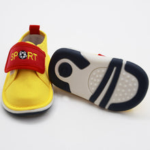 Load image into Gallery viewer, Blue &amp; Yellow Velcro Strap Shoes With Chu Chu Music Sound
