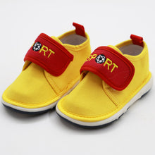 Load image into Gallery viewer, Blue &amp; Yellow Velcro Strap Shoes With Chu Chu Music Sound
